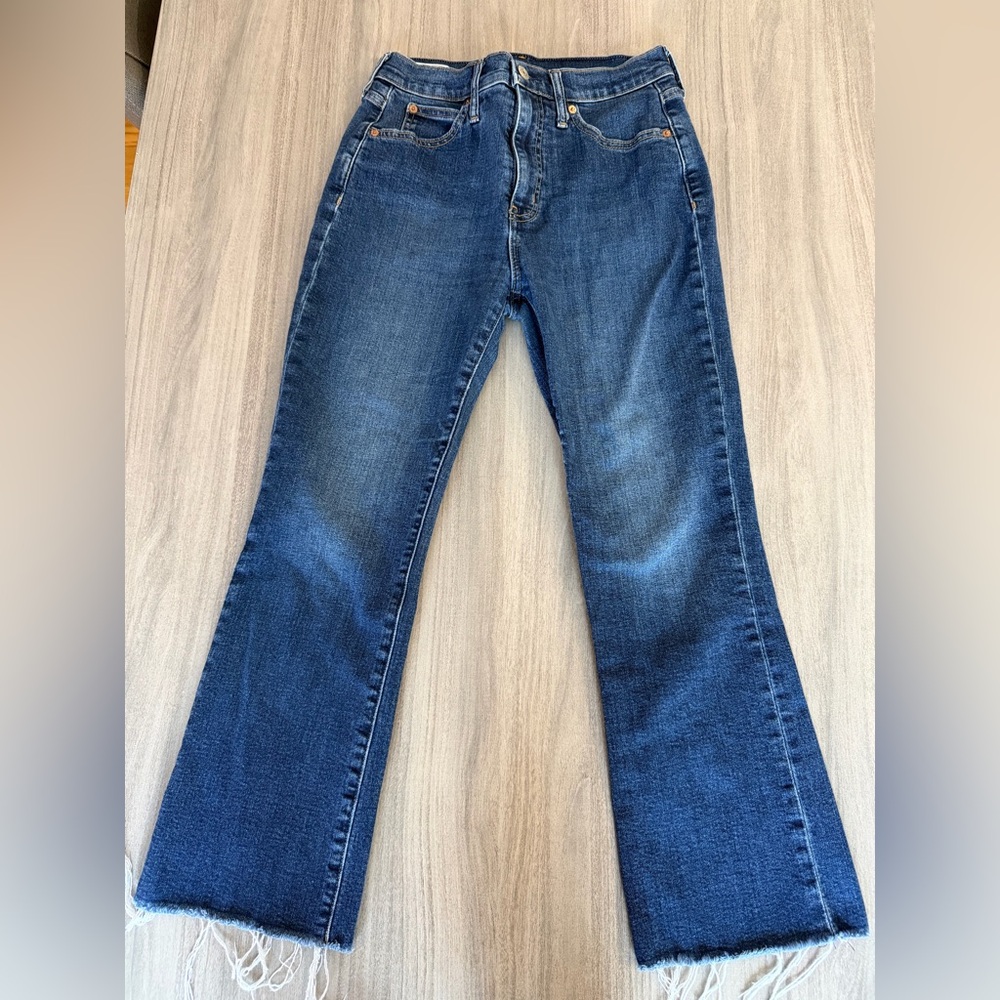 GAP Kick Fit High Rise Jeans, Dark Wash, Size 27/4R